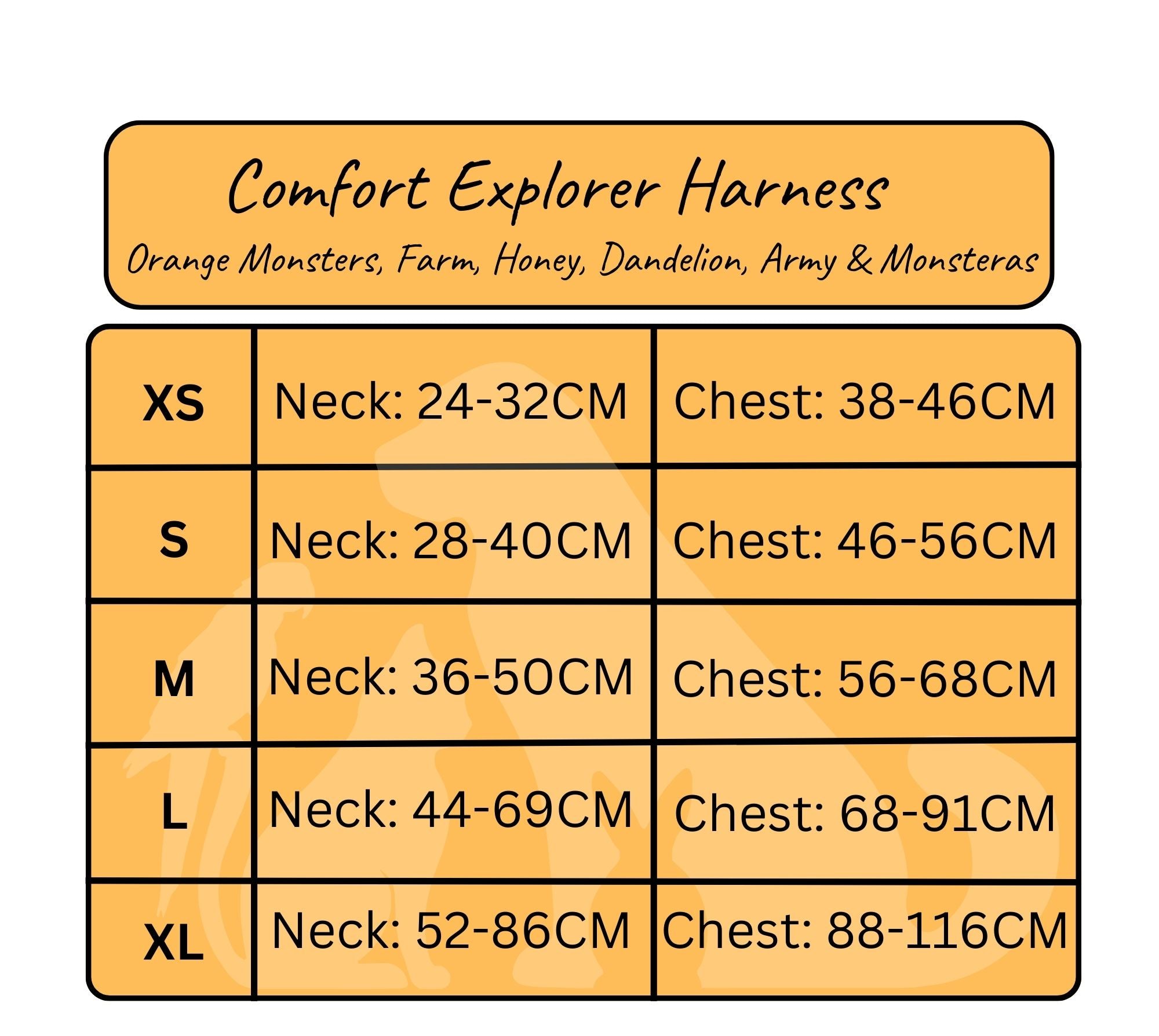Comfort Explorer Harness in ORANGE MONSTERS - Vibrant and Secure Cat Harness