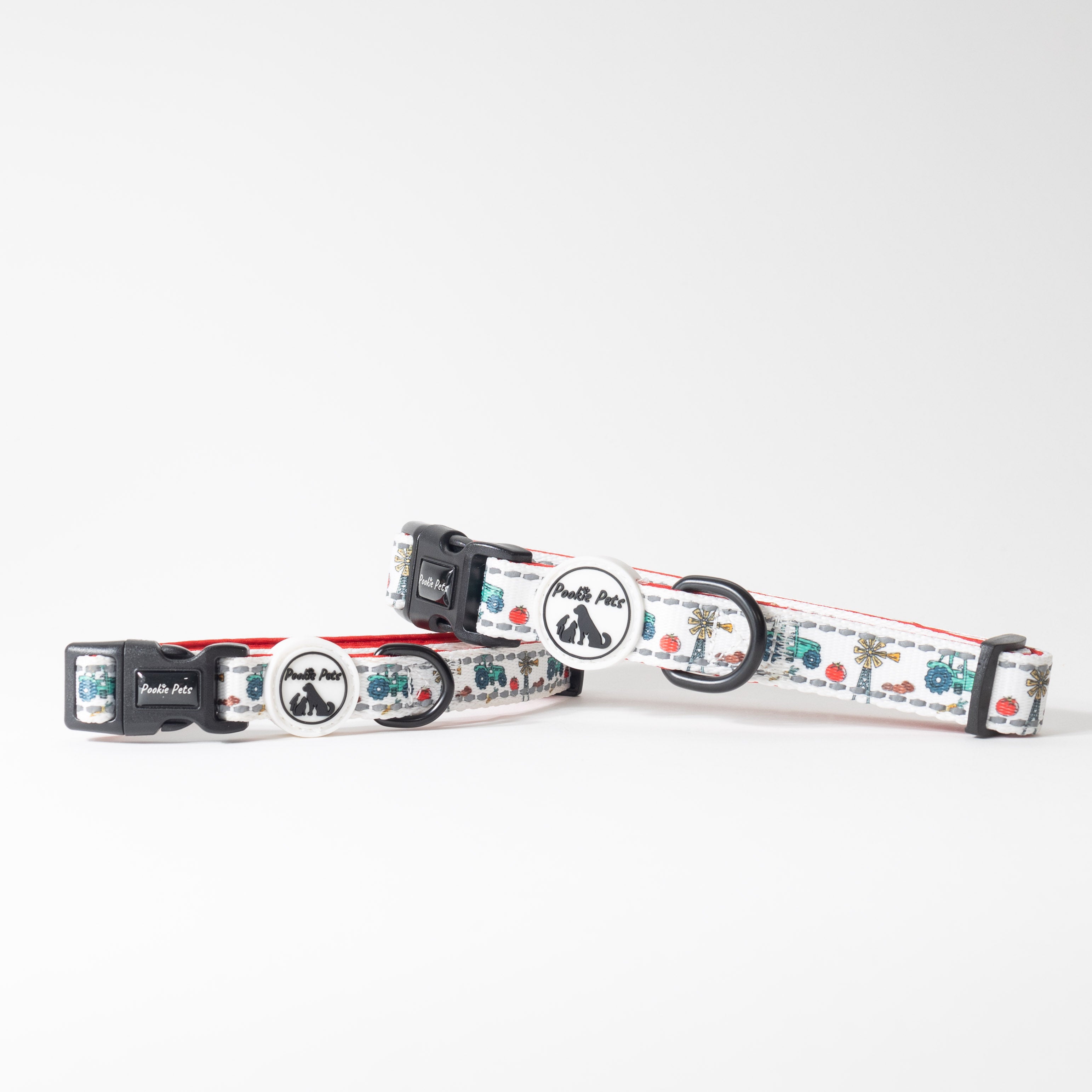 Pookie Pets Adjustable Comfort Collar in FARM - Adjustable Pet Collar