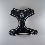 Adjustable Comfort Dog Harness: DRINKS Pattern