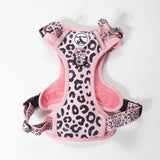 REFLECTIVE Comfort Explorer Dog Harness: LEOPARD PRINT Pattern