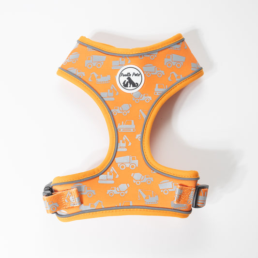 REFLECTIVE Adjustable Comfort Dog Harness: TRUCKS