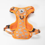 REFLECTIVE Comfort Explorer Dog Harness: TRUCKS Pattern