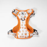 Comfort Explorer Harness in ORANGE MONSTERS - Vibrant and Secure Cat Harness