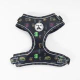 Adjustable Comfort Dog Harness: DRINKS Pattern