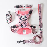 REFLECTIVE Comfort Explorer Dog Harness: LEOPARD PRINT Pattern