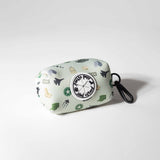 Army camouflage pattern dog poop bag dispenser with swivel hook and neoprene material, by Pookie Pets