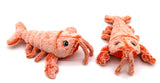 washable plush lobster cat toy cover with removable battery