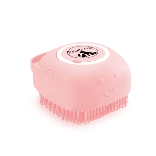2-in-1 Pet Grooming Tool Shampoo & Conditioner Dispensing Brush by Pookie Pets