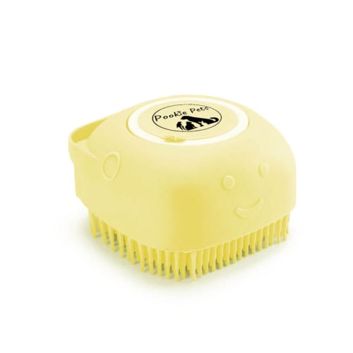 2-in-1 Pet Grooming Tool Shampoo & Conditioner Dispensing Brush by Pookie Pets