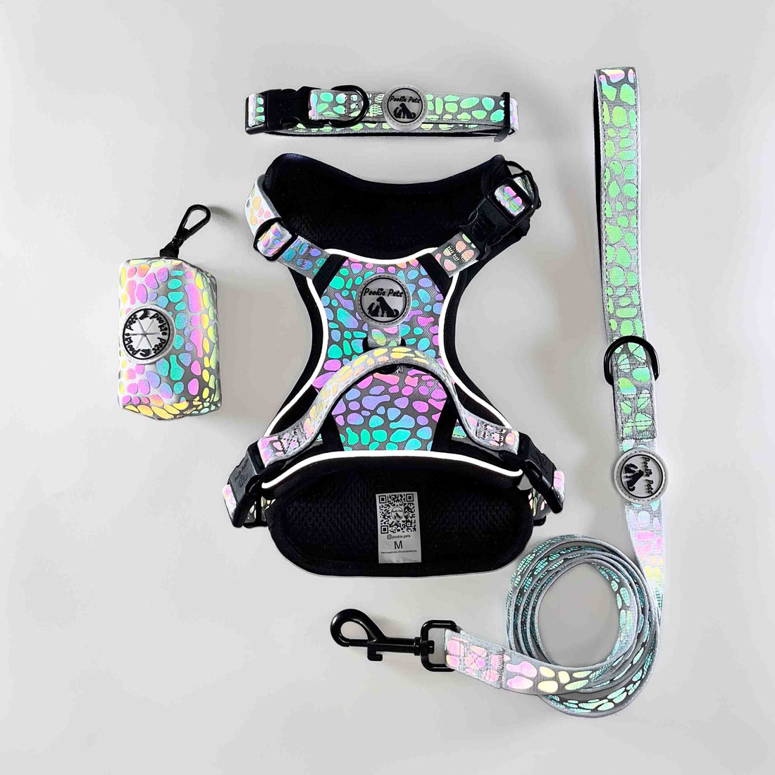 Reflective Dog Harness, Collar, Leash - Pookie Pets