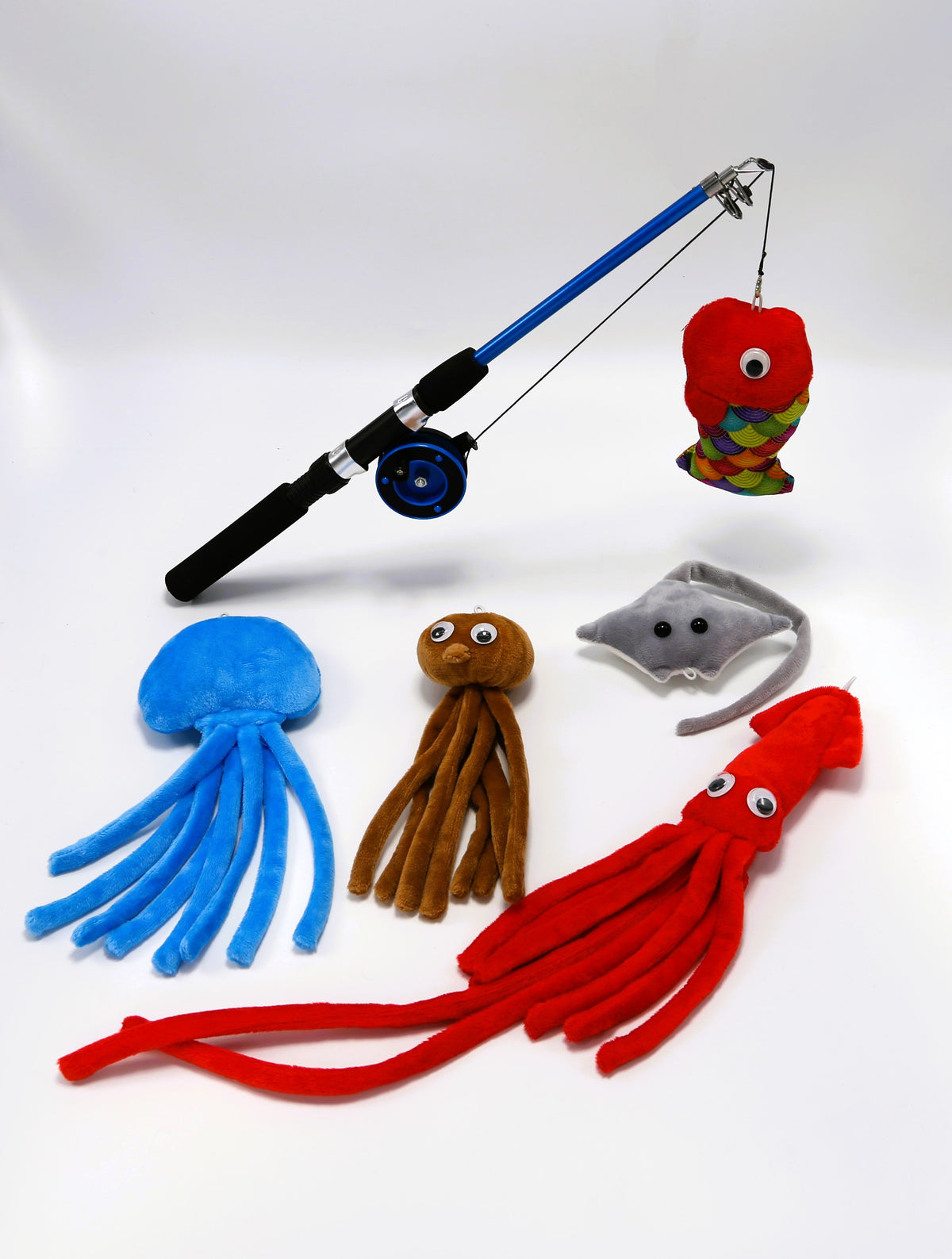 thumbnail image 2 of Interactive Pulley Telescopic Fishing Rod Cat Toy, Long Interactive 2 of 12