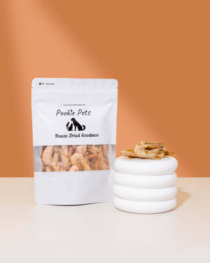 Freeze Dried Schooling Prawns, Omega-3 Superfood Treats for Dogs and Cats