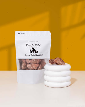 Freeze Dried Whole Duck Hearts – Taurine Superfood Treats for Dogs & Cats
