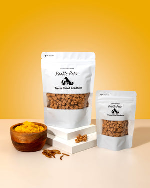 Freeze Dried Sweet Potato and Mealworm Bites