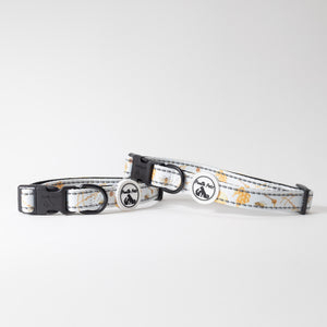 Adjustable Comfort Dog Collar: HONEY Pattern