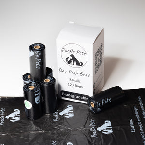Dog Poop Bags – 8 Rolls (120 Bags) | Strong, Eco-Friendly & Affordable