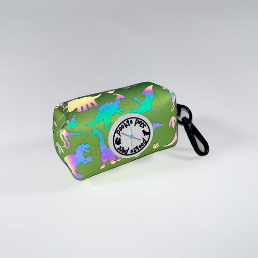 Reflective Poop Bag Dispenser with Dinosaur Design - Pookie Pets