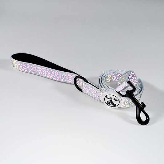Reflective Leash with Leopard Print by Pookie Pets