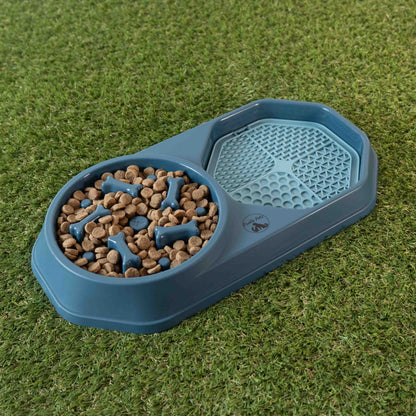 Slow Feeder & Lick Mat Dog Bowl