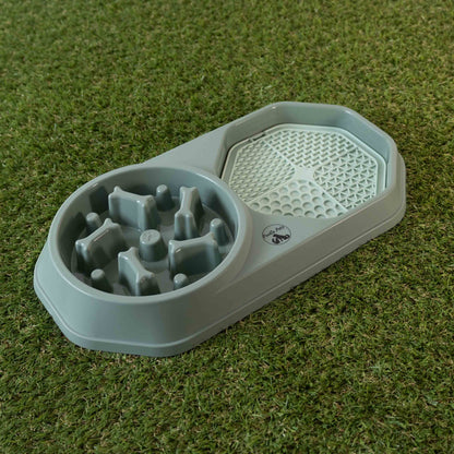 Slow Feeder & Lick Mat Dog Bowl