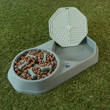 Slow Feeder & Lick Mat Dog Bowl