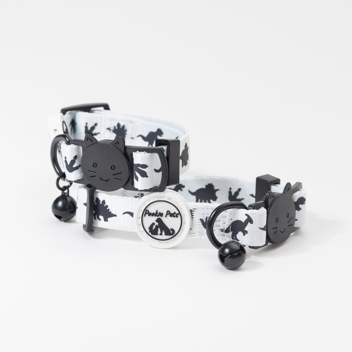 Comfortable cat collar with enhanced reflectivity and snap-release buckle for pet safety