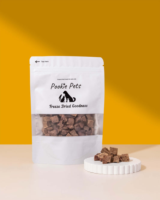 Freeze-dried kangaroo liver treats for dogs, cats and ferrets